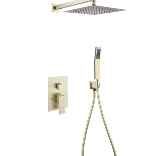 Shower System Square Gold