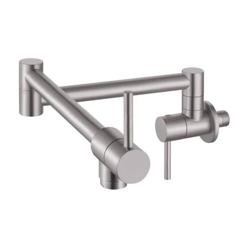 Wallmount Kitchen Pot Filler Faucet Brushed Nickel