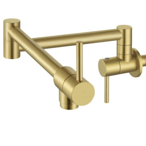 Wallmount Kitchen Pot Filler Faucet Gold